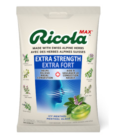 image of Ricola Cough Drops Extra Strength Icy Menthol with sku:333679