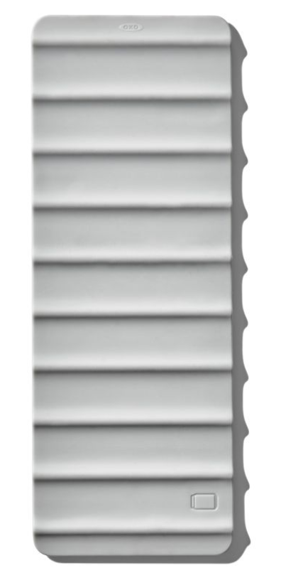 Tapis Double Face Rola 120x180cm 100% Coton Motif Berbère Gris Et Blanc