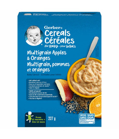 Céréales Gerber Baby Multigrain Pommes et Oranges