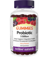 Webber Naturals Probiotic Gummies 5 Billion Berry