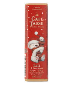 CafeTasse Speculoos Filled Milk Chocolate Bar