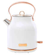 Haden Heritage Electric Kettle Ivory and Copper