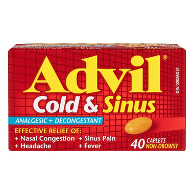 Buy Advil Cold & Sinus Caplets Non-Drowsy 40 Pack from Canada at Well ...