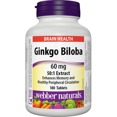 Webber Naturals Ginkgo Biloba Extract 24% Webber Naturals Ginkgo Biloba Extract 24%