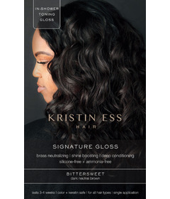 image of Kristin Ess Hair Signature Hair Gloss Bittersweet - Dark Neutral Brown with sku:164657
