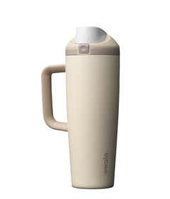 Owala FreeSip Tumbler Stainless Steel Tan Lightly Toasted