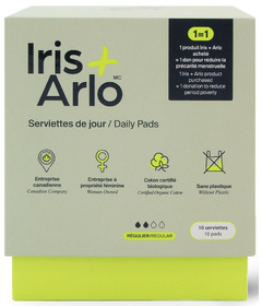 Iris + Arlo 100% Organic Cotton Daily Pads