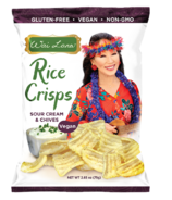 Wai Lana Vegan Sour Cream & Chive Rice Crisps (croustilles de riz à la ciboulette)