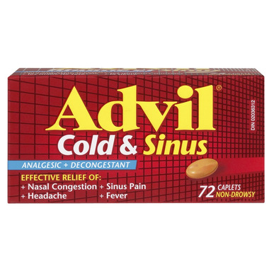 Buy Advil Cold Sinus Caplets At Well Ca Free Shipping 35 In Canada