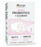 Orange Naturals Baby Probiotics + D3 Drops