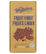 Whittaker's Fruit and Nut Creamy Milk Chocolate Bar 