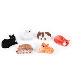 Great Pretenders Raining Cats & Dogs Claw Clips Assorted