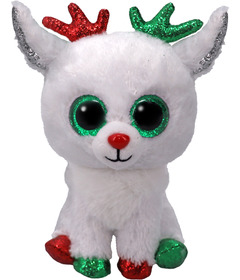 Ty Beanie Boo Snowdrop Reindeer White