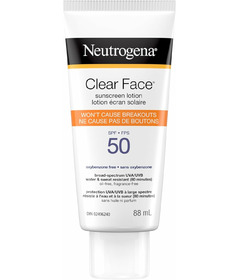 Neutrogena Clear Face Sunscreen SPF 50