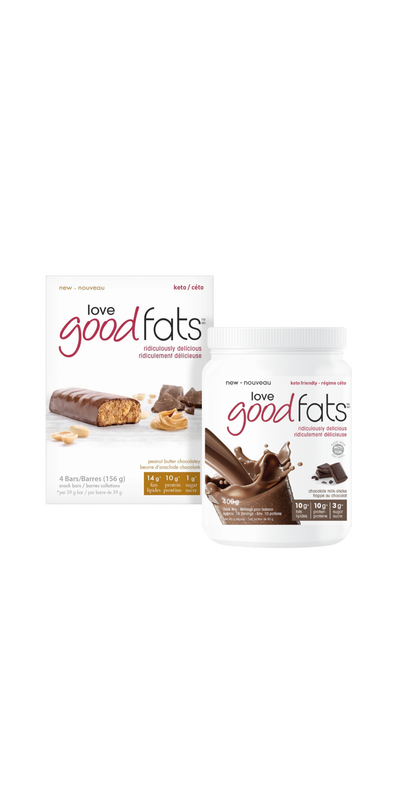 Buy Love Good Fats Chocolate Shake + Peanut Butter Chocolatey Snack Bar ...