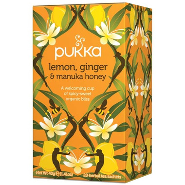 Pukka Lemon, Ginger & Manuka Honey Tea Pukka Lemon, Ginger & Manuka Honey Tea