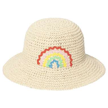 Rockahula Kids Straw Bucket Hat Ric Rac Rainbow | 3-6 Years