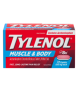 Comprimés Tylenol douleurs musculaires et courbatures