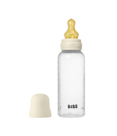 BIBS Round Latex Medium Flow Baby Bottle Ivory