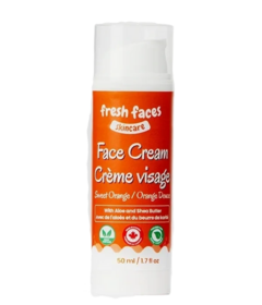 Fresh Faces Skincare Face Cream Sweet Orange