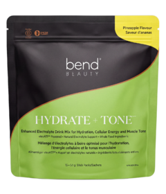 Bend Beauty Hydrate + Tone Enhanced Electrolyte Drink Mix Pineapple