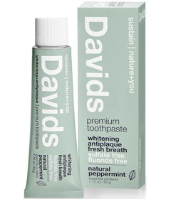 Davids Premium Toothpaste Peppermint Travel Size
