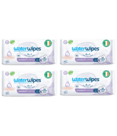 WaterWipes Sensitive+ Soothing Wipes with Botanical Extract 4 Pack Bundle