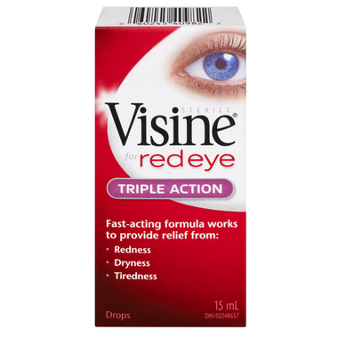 Visine For Red Eye Triple Action Eye Drops Visine For Red Eye Triple Action Eye Drops