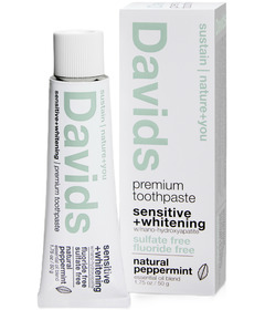Davids Hydroxi Sensitive + Whitening Toothpaste Peppermint Travel Size