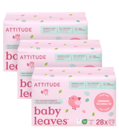 ATTITUDE Disposable Unscented Diapers Newborn Bundle