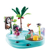 Petite piscine Playmobil avec pulvérisateur d'eau