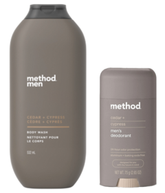 Method Body Wash & Deodorant Cedar Cypress Bundle
