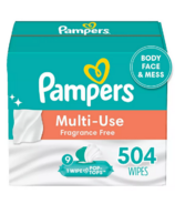 Pampers Baby Wipes Multi-Use Body Face and Mess Fragrance Free