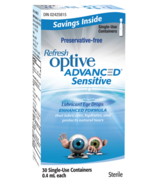 Gouttes oculaires Optive Advanced Sensitive de de Refresh