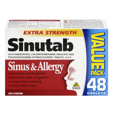 Sinutab Sinus & Allergy Extra Strength Sinutab Sinus & Allergy Extra Strength