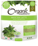 Organic Traditions Matcha Latté avec probiotiques