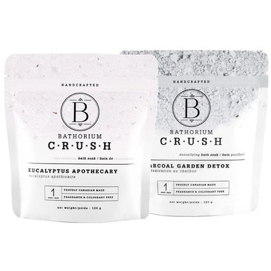 Bathorium CRUSH Charcoal Garden & Eucalyptus Apothecary Bath Soak Duo Pack Bathorium CRUSH Charcoal Garden & Eucalyptus Apothecary Bath Soak Duo Pack