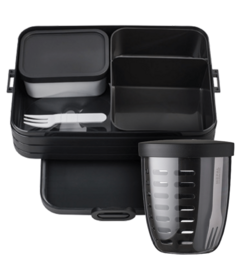 Coffret Mepal Bento Lunch Box et Pot à Fruits et Légumes Nordic Black