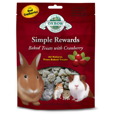 Oxbow Simple Rewards Baked Treats with Cranberry Oxbow Simple Rewards Baked Treats with Cranberry