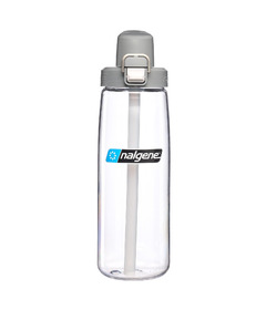 Nalgene Sustain Straw Bottle Clear/Gray Cap