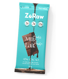 ZoRaw Milk Chocolate Bar with Protein