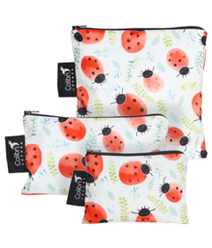 Colibri Reusable Snack Bags Ladybugs Bundle