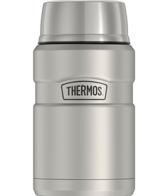 Thermos Stainless Steel Food Jar with Spoon Matte Stainless Steel