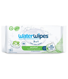 image of WaterWipes Sensitive+ Hydrating  Boost Wipes with Aloe with sku:329234
