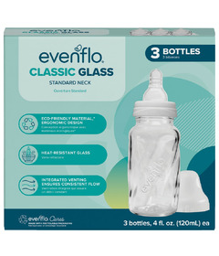 Evenflo Feeding Classic Glass Baby Bottle 4oz.