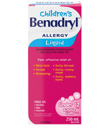 Benadryl Allergie Liquide pour enfants Gomme à mâcher