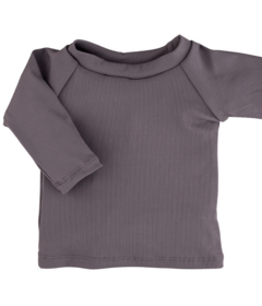 Current Tyed Clothing Ribbed Rashguard Solid Purple