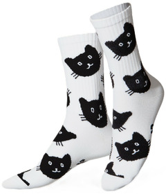 Eat My Socks Adult Sport Cat Socks
