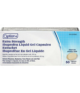 Option+ Extra Strength Ibuprofen Gel Capsules 400mg