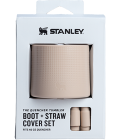 Stanley The Quencher Tumbler Boot + Straw Cover Sand